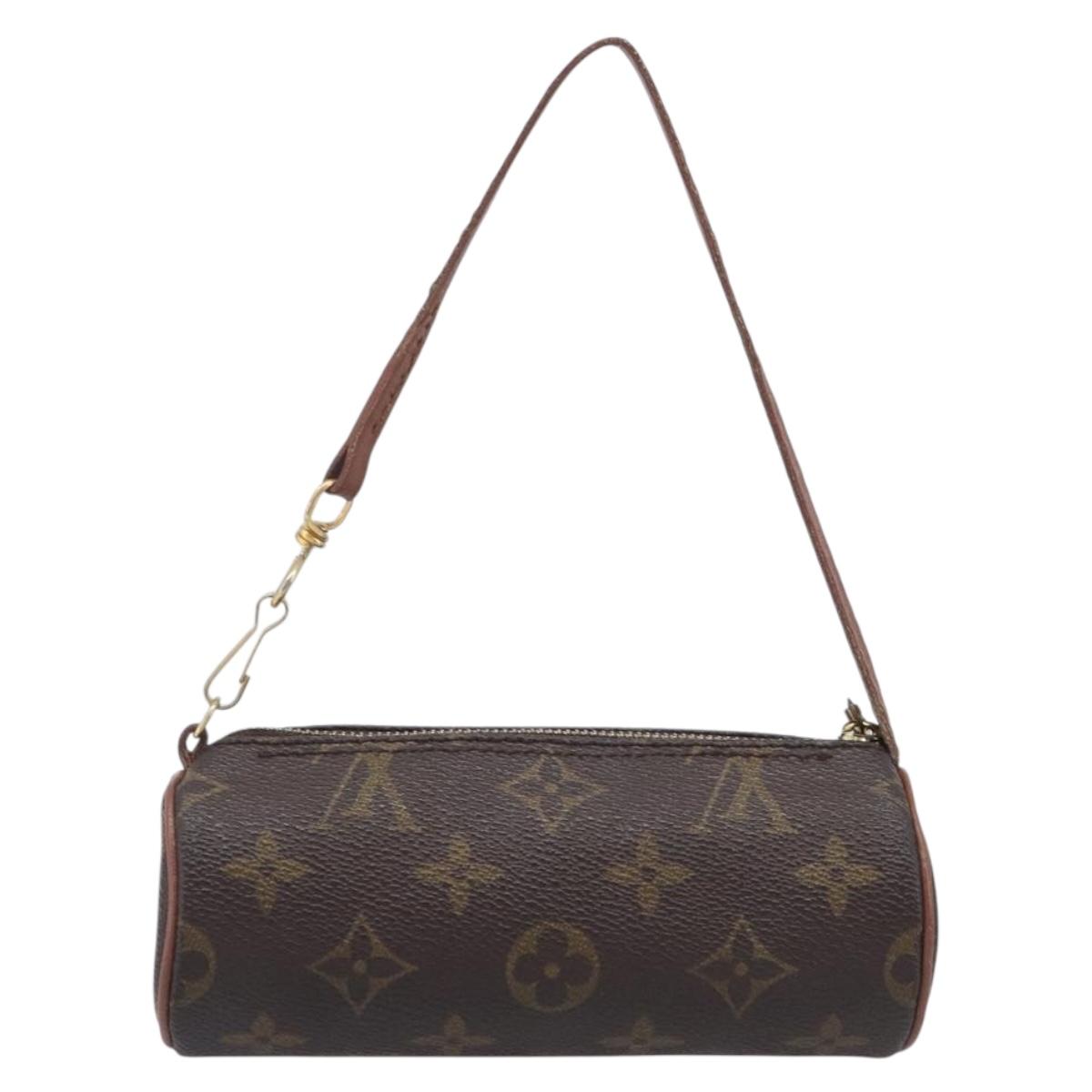 LOUIS VUITTON Monogram Papillon Pouch LV Auth BA16194