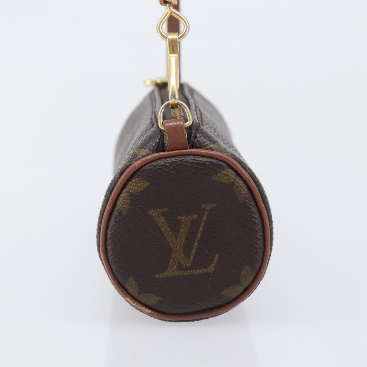 LOUIS VUITTON Monogram Papillon Pouch LV Auth BA16194