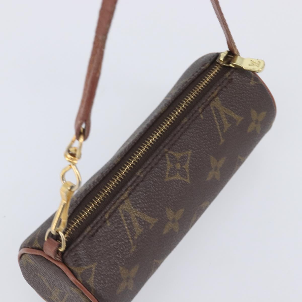 LOUIS VUITTON Monogram Papillon Pouch LV Auth BA16194