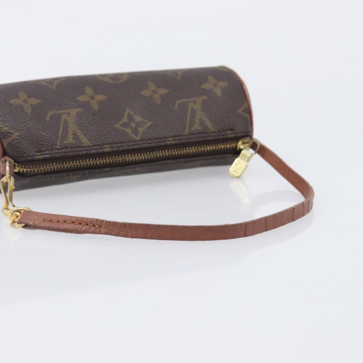 LOUIS VUITTON Monogram Papillon Pouch LV Auth BA16194