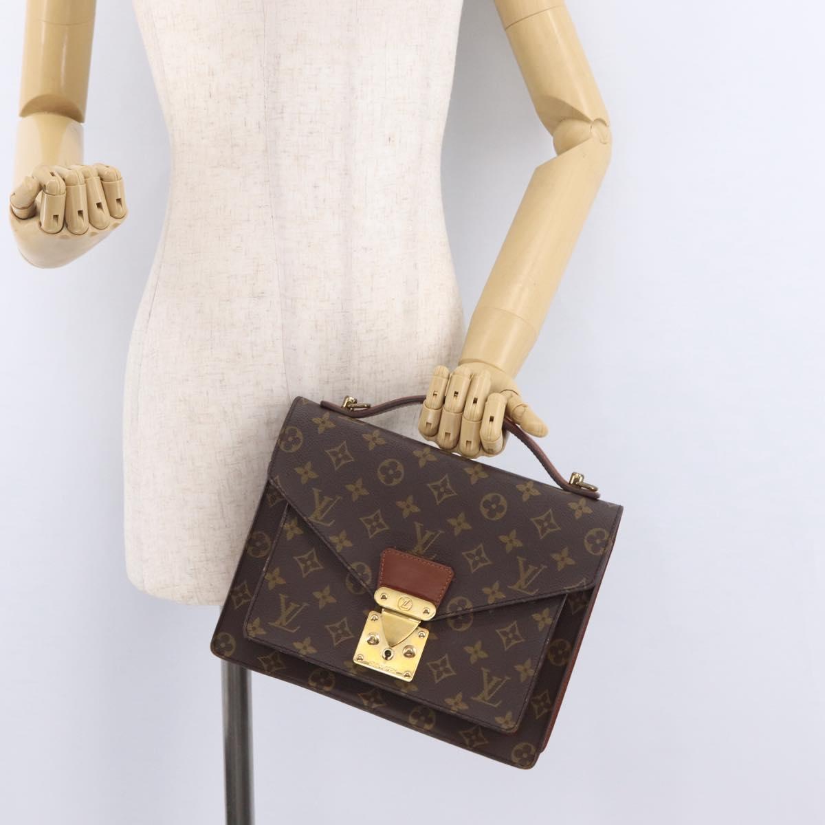 LOUIS VUITTON Monogram Monceau 26 Hand Bag M51187 LV Auth BA16196