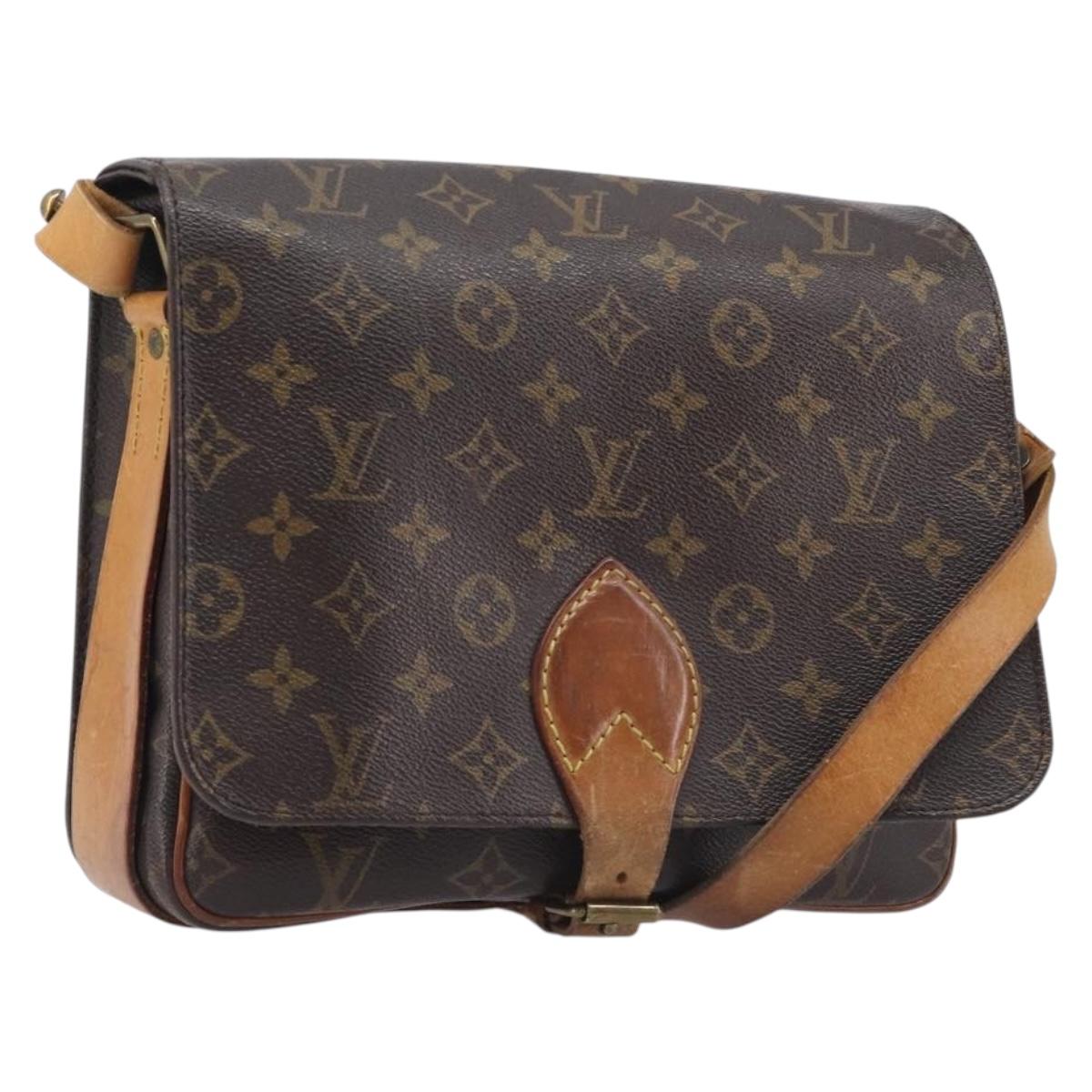 LOUIS VUITTON Monogram Cartouchiere GM Shoulder Bag M51252 LV Auth BA16199