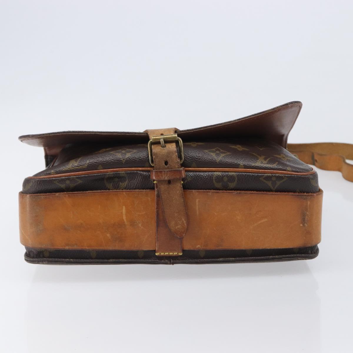 LOUIS VUITTON Monogram Cartouchiere GM Shoulder Bag M51252 LV Auth BA16199
