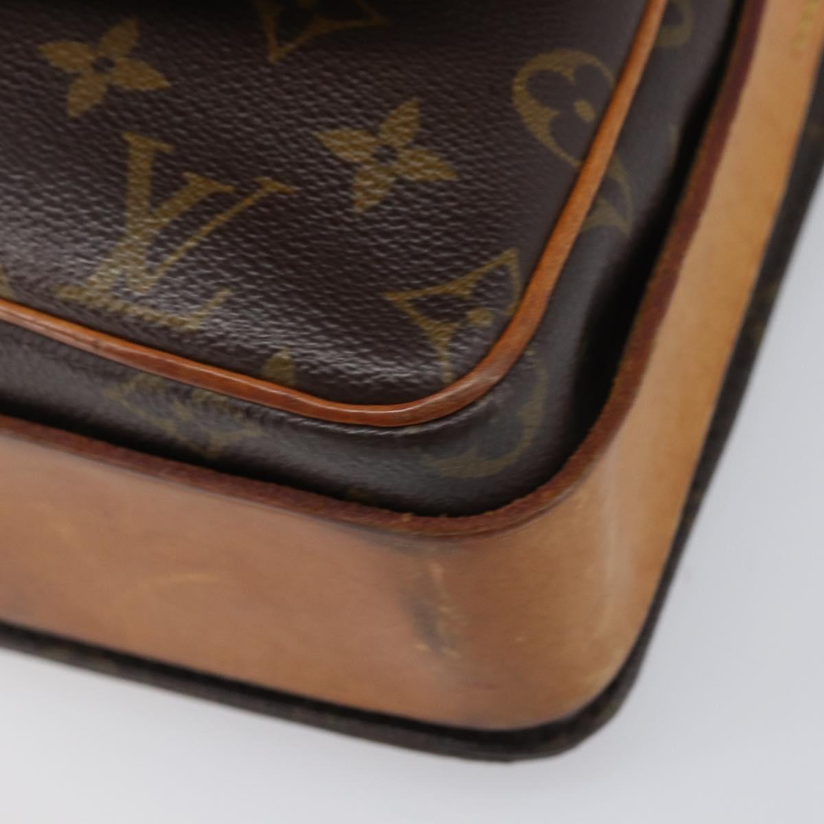 LOUIS VUITTON Monogram Cartouchiere GM Shoulder Bag M51252 LV Auth BA16199