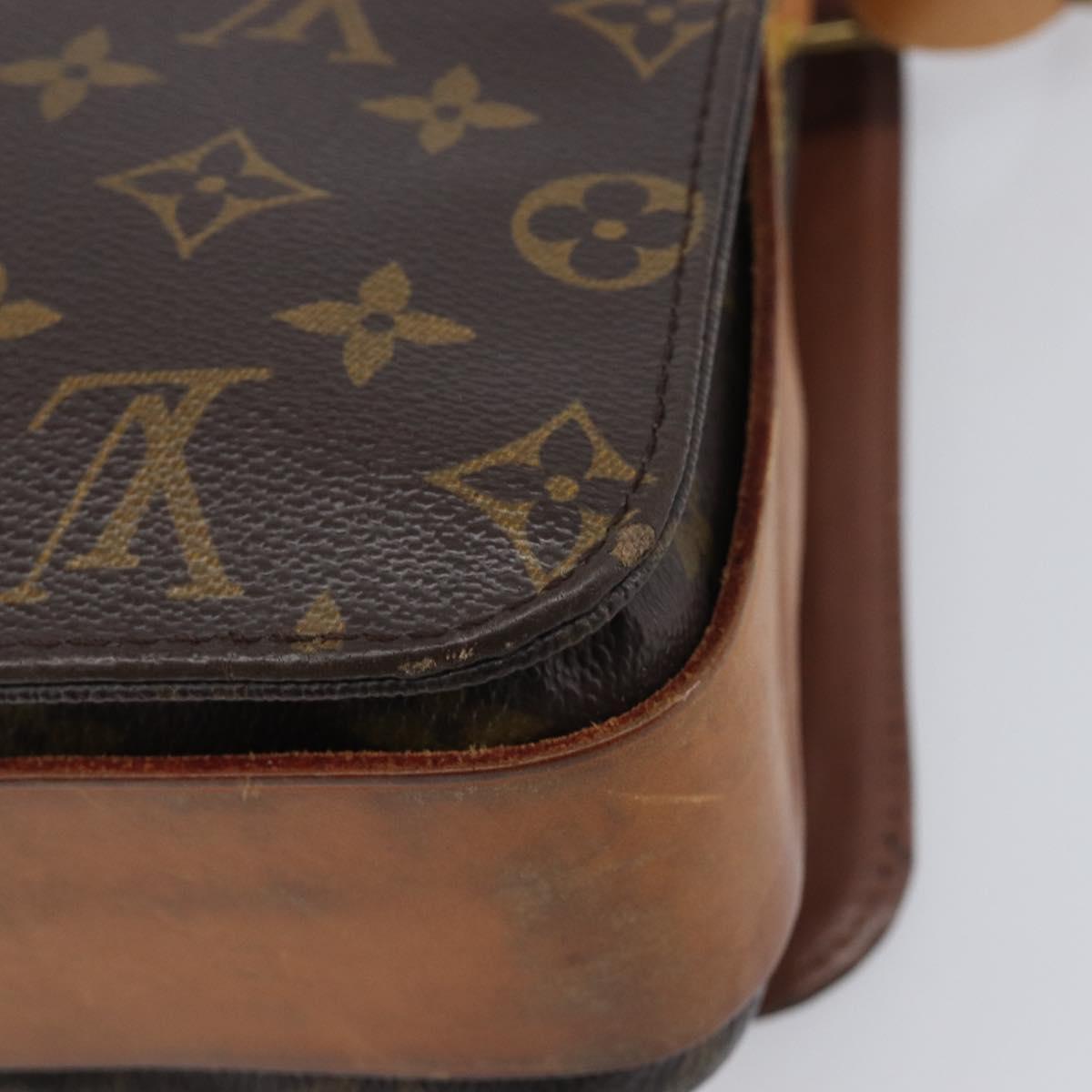 LOUIS VUITTON Monogram Cartouchiere GM Shoulder Bag M51252 LV Auth BA16199