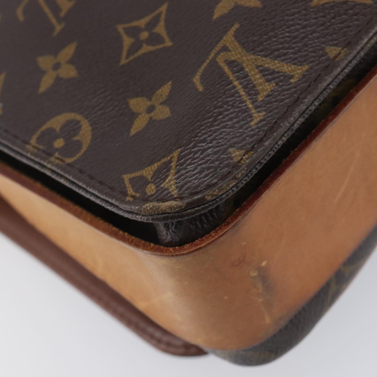 LOUIS VUITTON Monogram Cartouchiere GM Shoulder Bag M51252 LV Auth BA16199