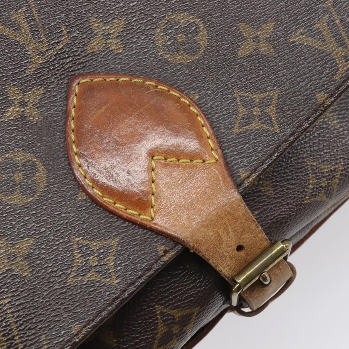LOUIS VUITTON Monogram Cartouchiere GM Shoulder Bag M51252 LV Auth BA16199