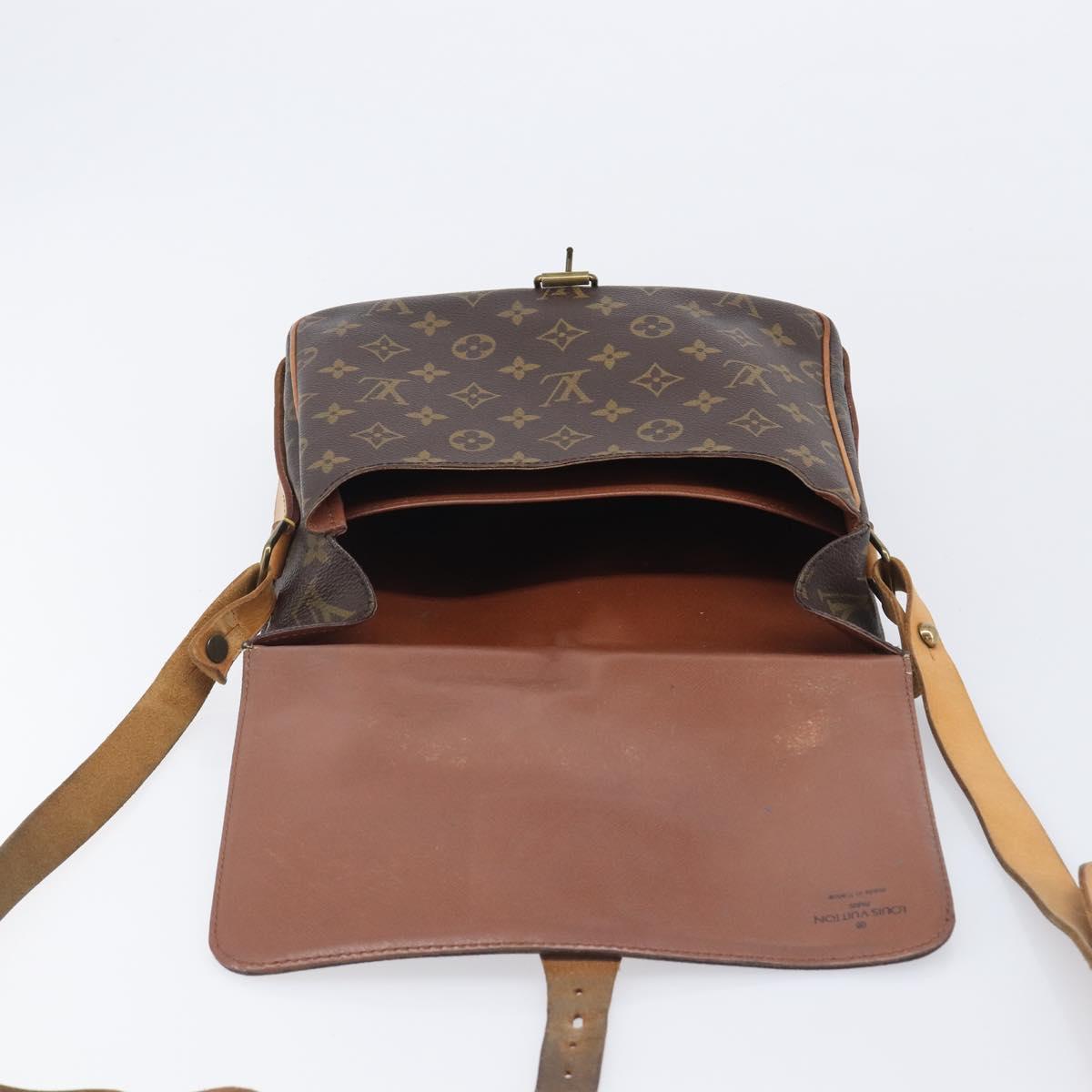 LOUIS VUITTON Monogram Cartouchiere GM Shoulder Bag M51252 LV Auth BA16199