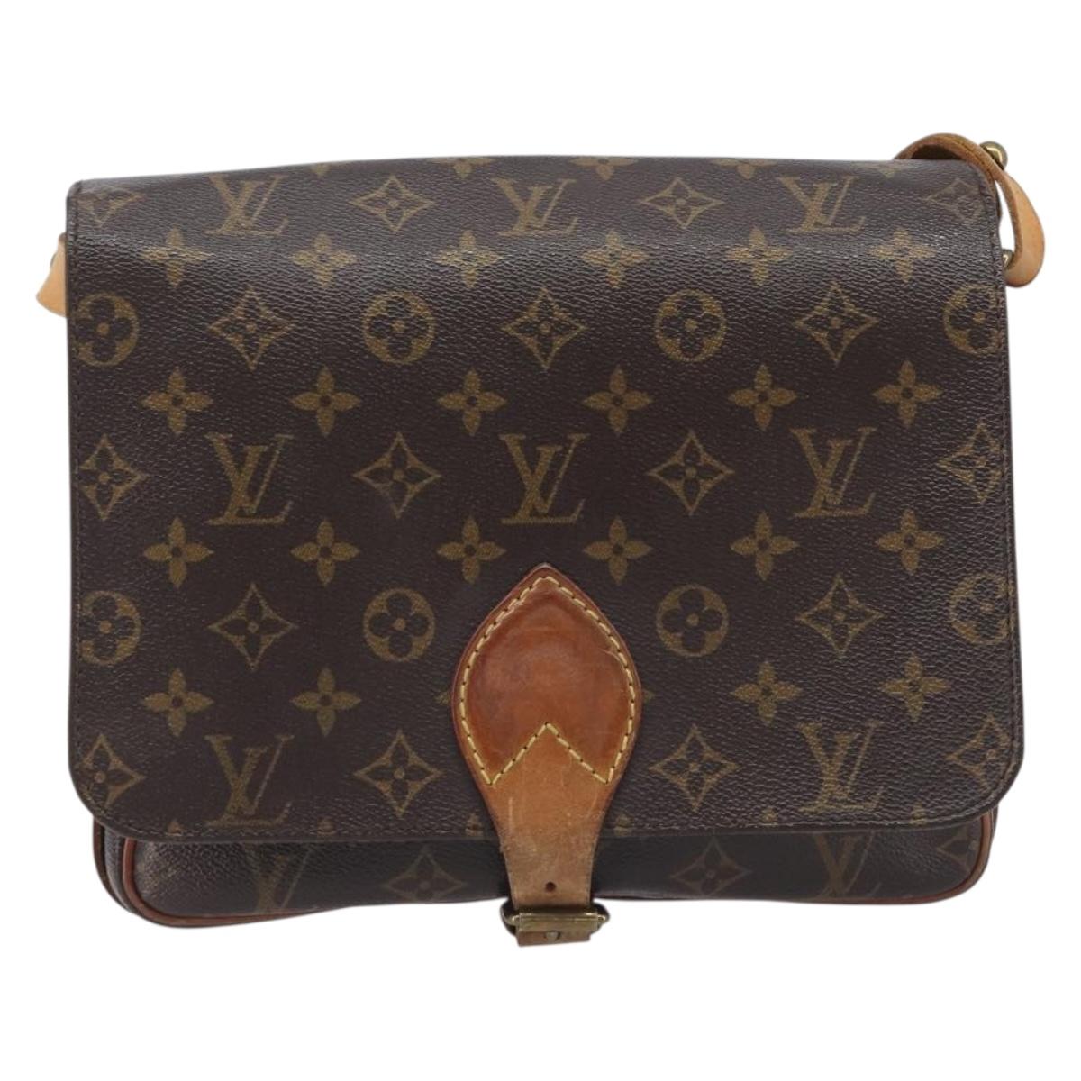 LOUIS VUITTON Monogram Cartouchiere GM Shoulder Bag M51252 LV Auth BA16199