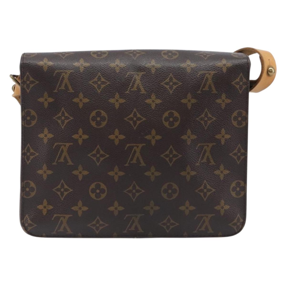 LOUIS VUITTON Monogram Cartouchiere GM Shoulder Bag M51252 LV Auth BA16199