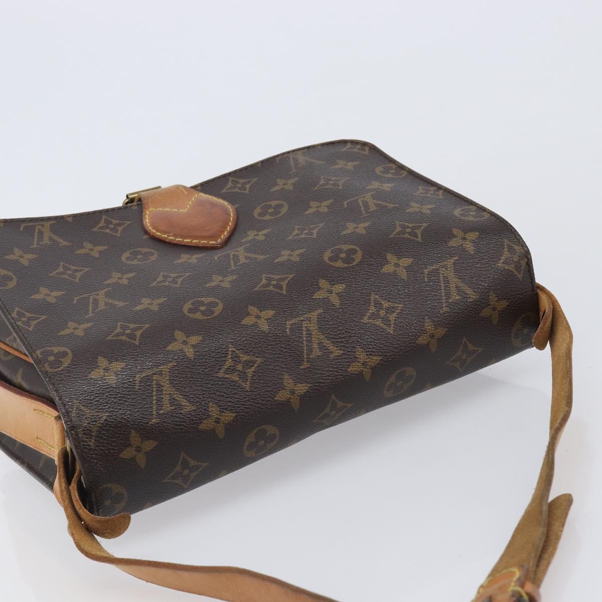LOUIS VUITTON Monogram Cartouchiere GM Shoulder Bag M51252 LV Auth BA16199