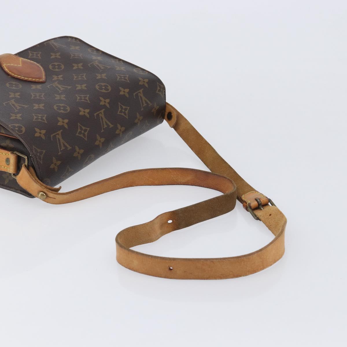 LOUIS VUITTON Monogram Cartouchiere GM Shoulder Bag M51252 LV Auth BA16199