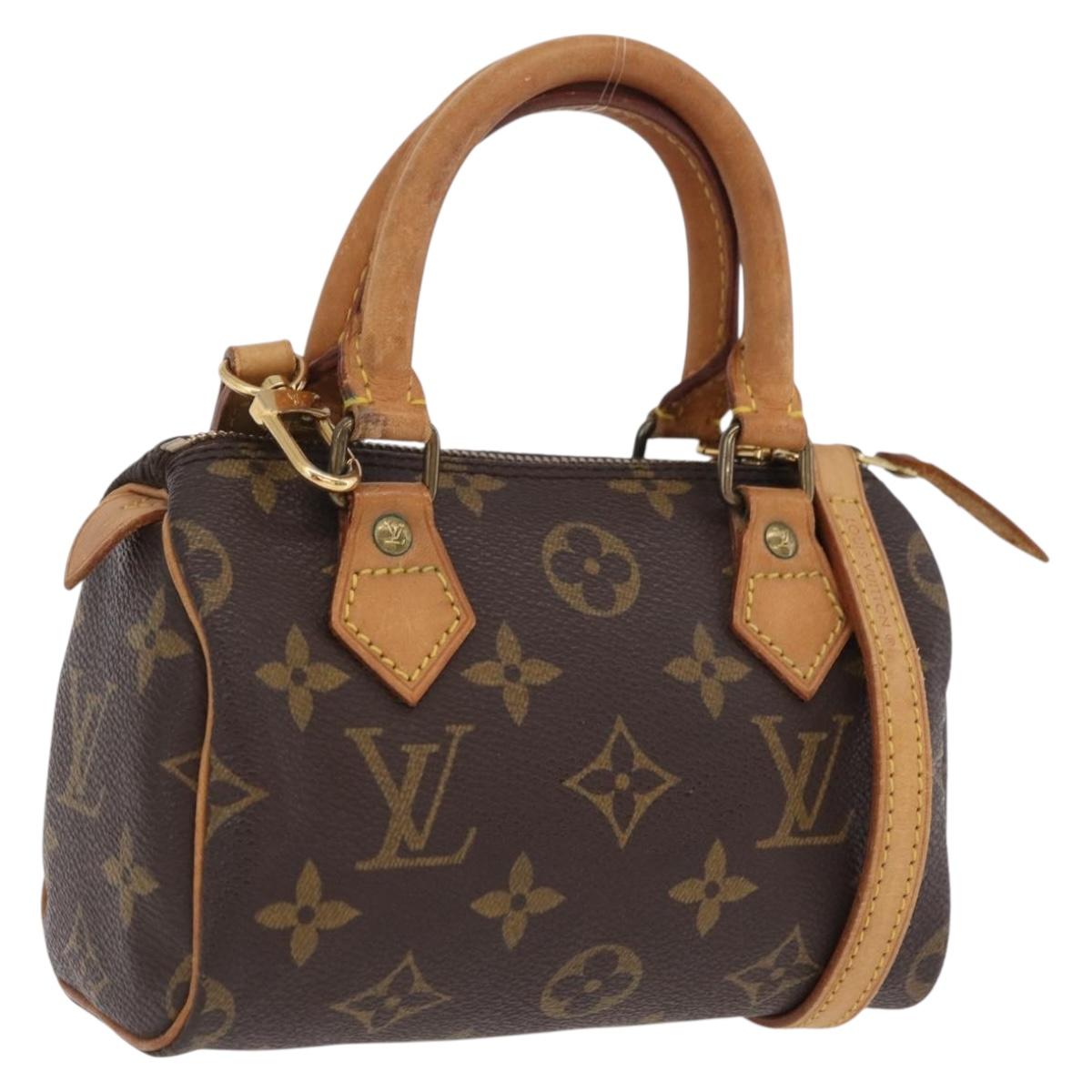 LOUIS VUITTON Monogram Mini Speedy Hand Bag M41534 LV Auth BA16201A
