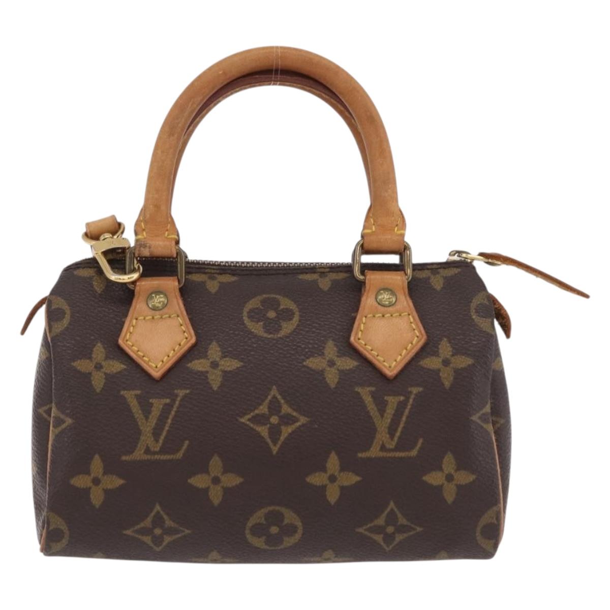LOUIS VUITTON Monogram Mini Speedy Hand Bag M41534 LV Auth BA16201A