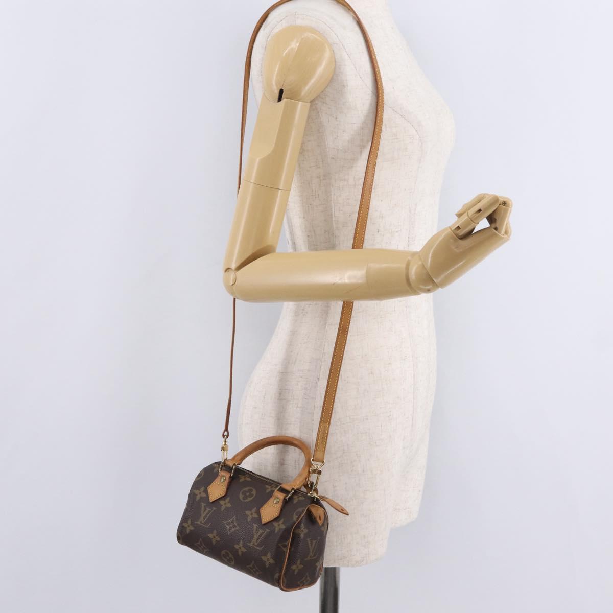 LOUIS VUITTON Monogram Mini Speedy Hand Bag M41534 LV Auth BA16201A