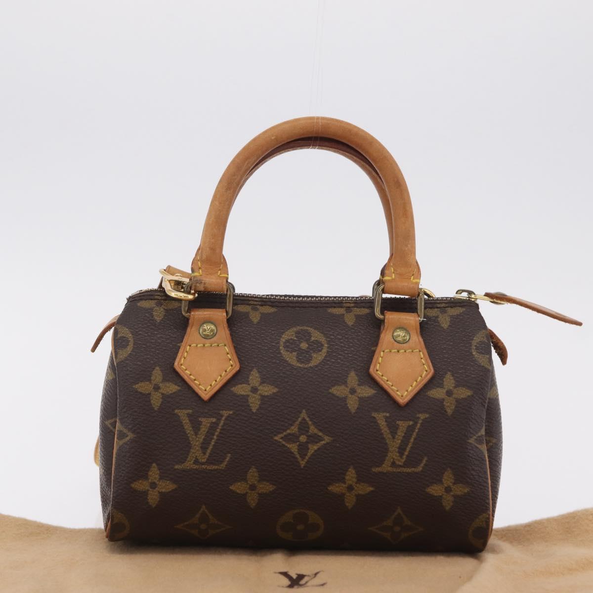 LOUIS VUITTON Monogram Mini Speedy Hand Bag M41534 LV Auth BA16201A