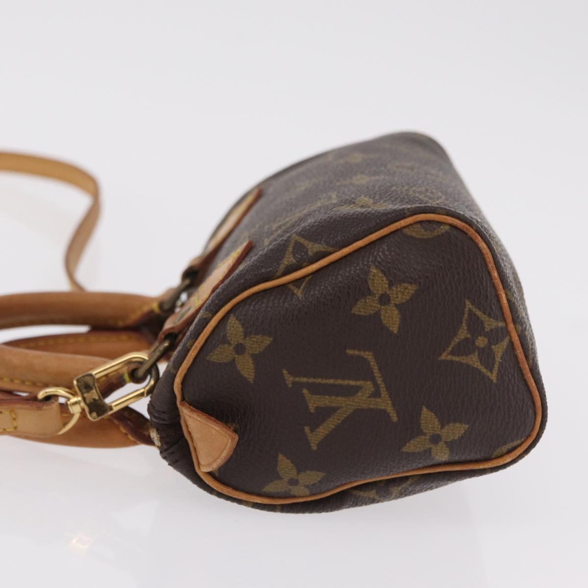 LOUIS VUITTON Monogram Mini Speedy Hand Bag M41534 LV Auth BA16201A
