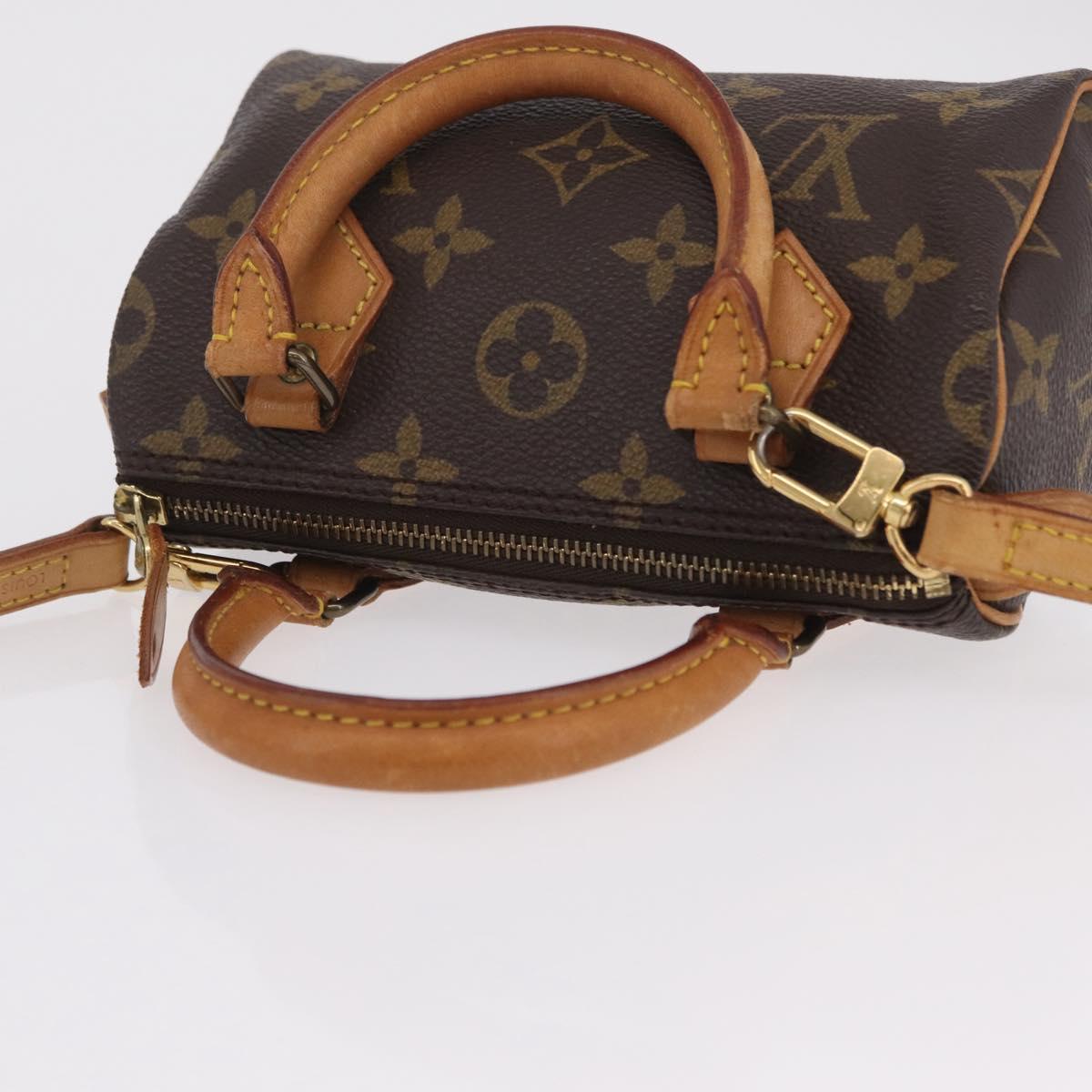 LOUIS VUITTON Monogram Mini Speedy Hand Bag M41534 LV Auth BA16201A