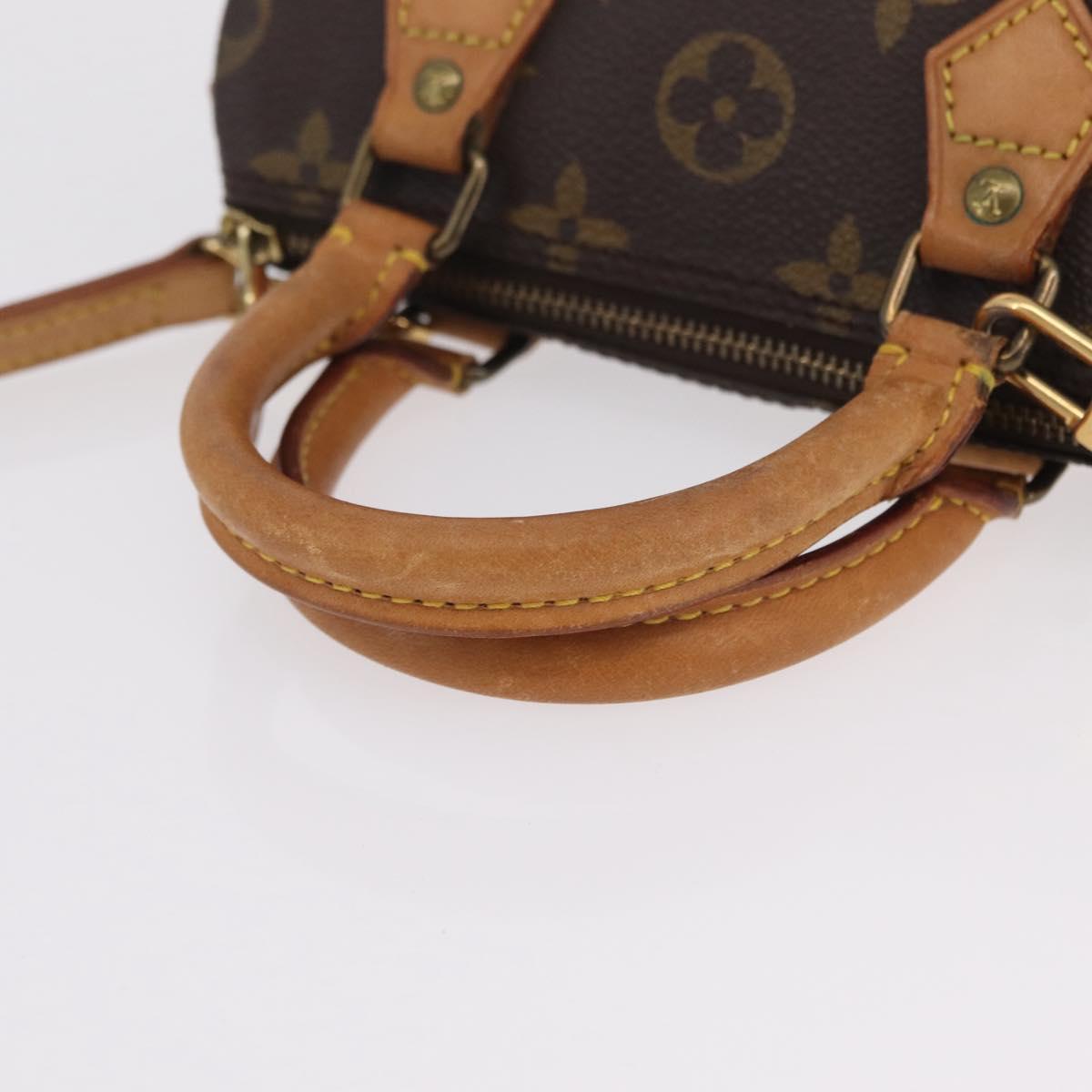 LOUIS VUITTON Monogram Mini Speedy Hand Bag M41534 LV Auth BA16201A