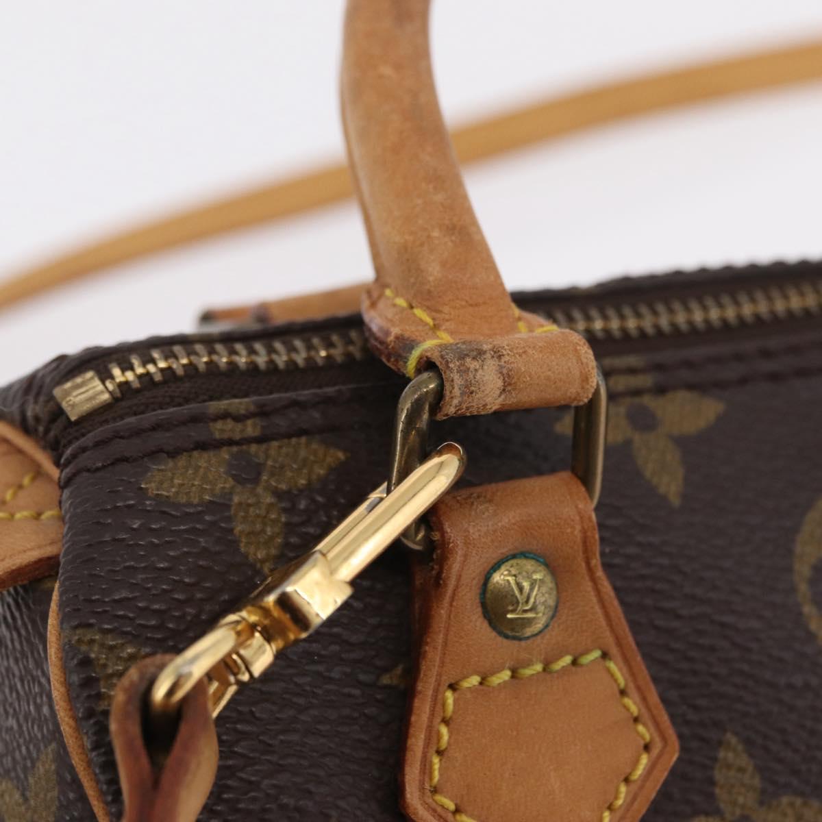 LOUIS VUITTON Monogram Mini Speedy Hand Bag M41534 LV Auth BA16201A