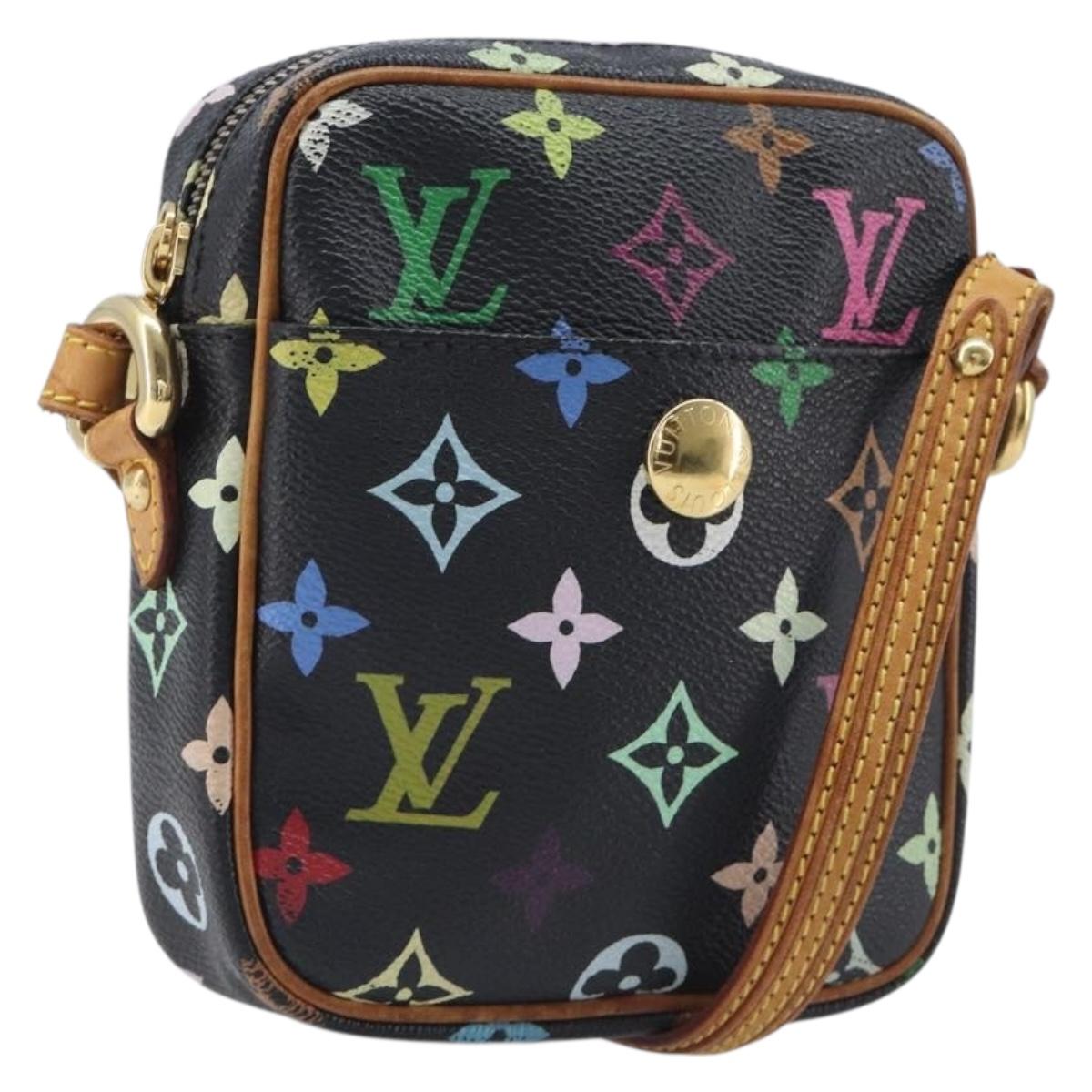 LOUIS VUITTON Monogram Multicolor Lift Shoulder Bag Black M40056 LV Auth BA16206