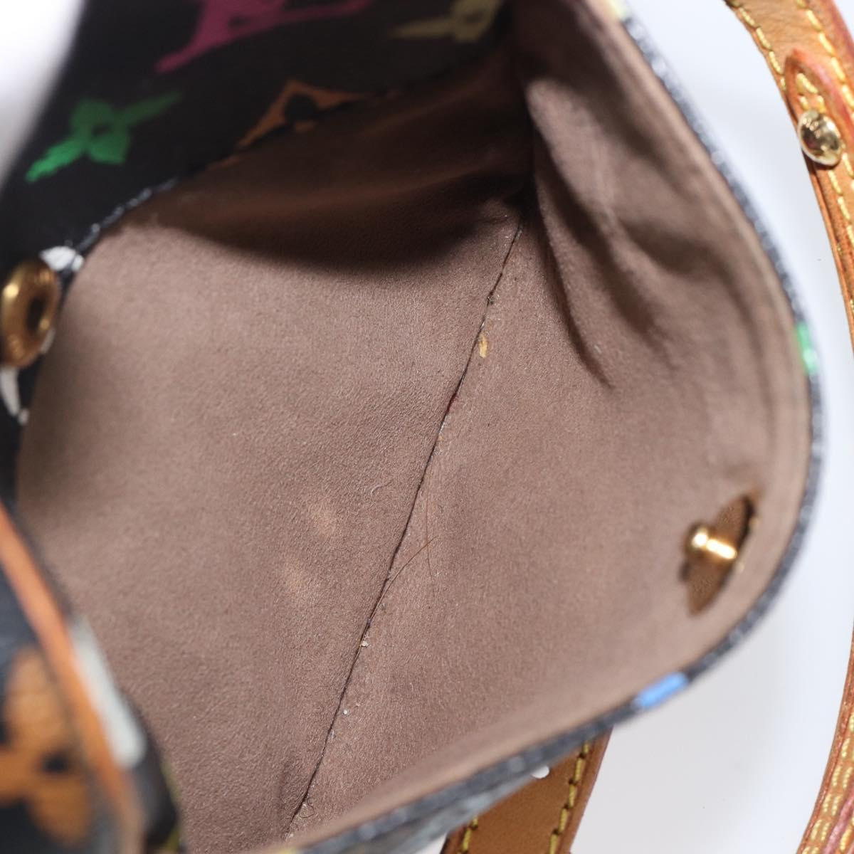 LOUIS VUITTON Monogram Multicolor Lift Shoulder Bag Black M40056 LV Auth BA16206