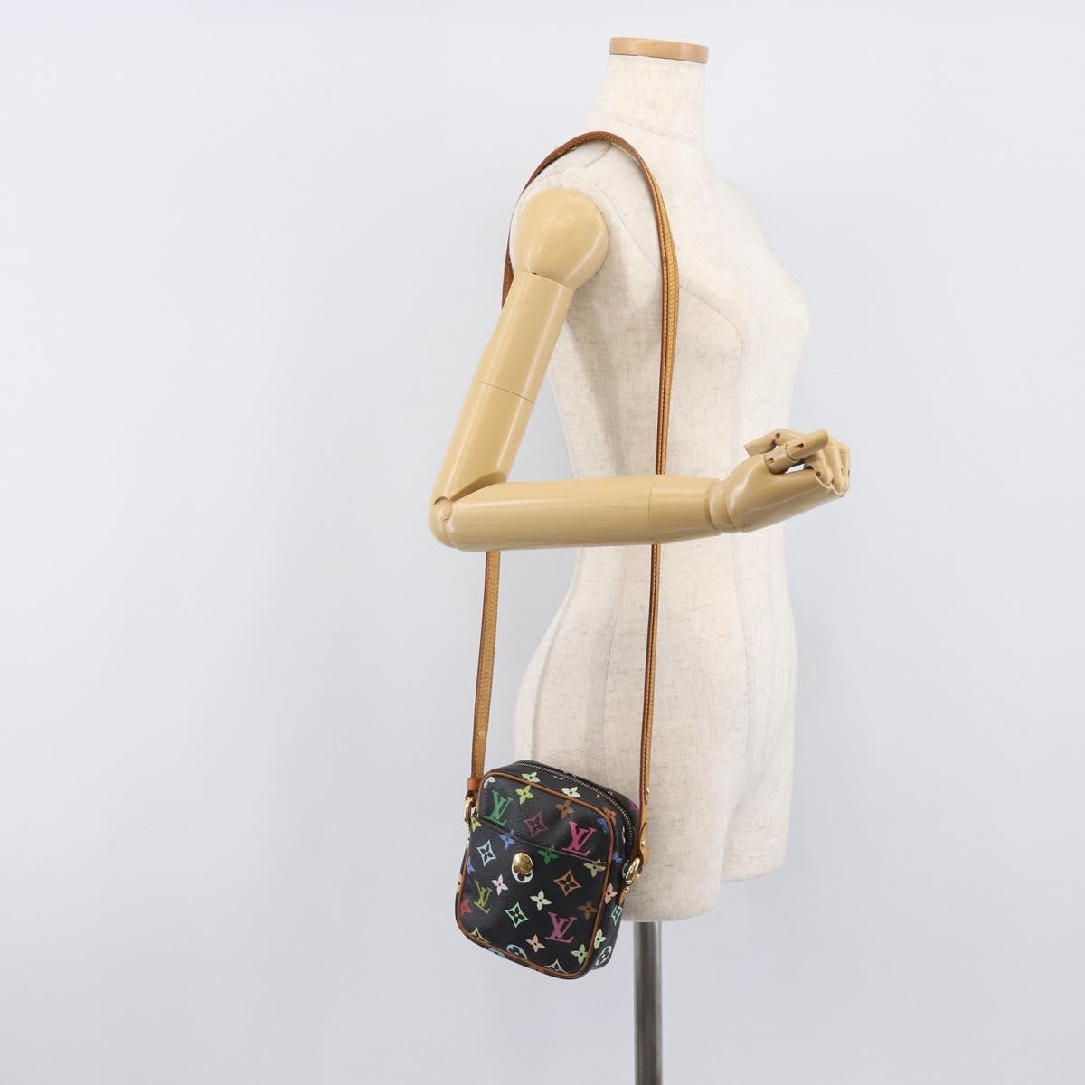 LOUIS VUITTON Monogram Multicolor Lift Shoulder Bag Black M40056 LV Auth BA16206