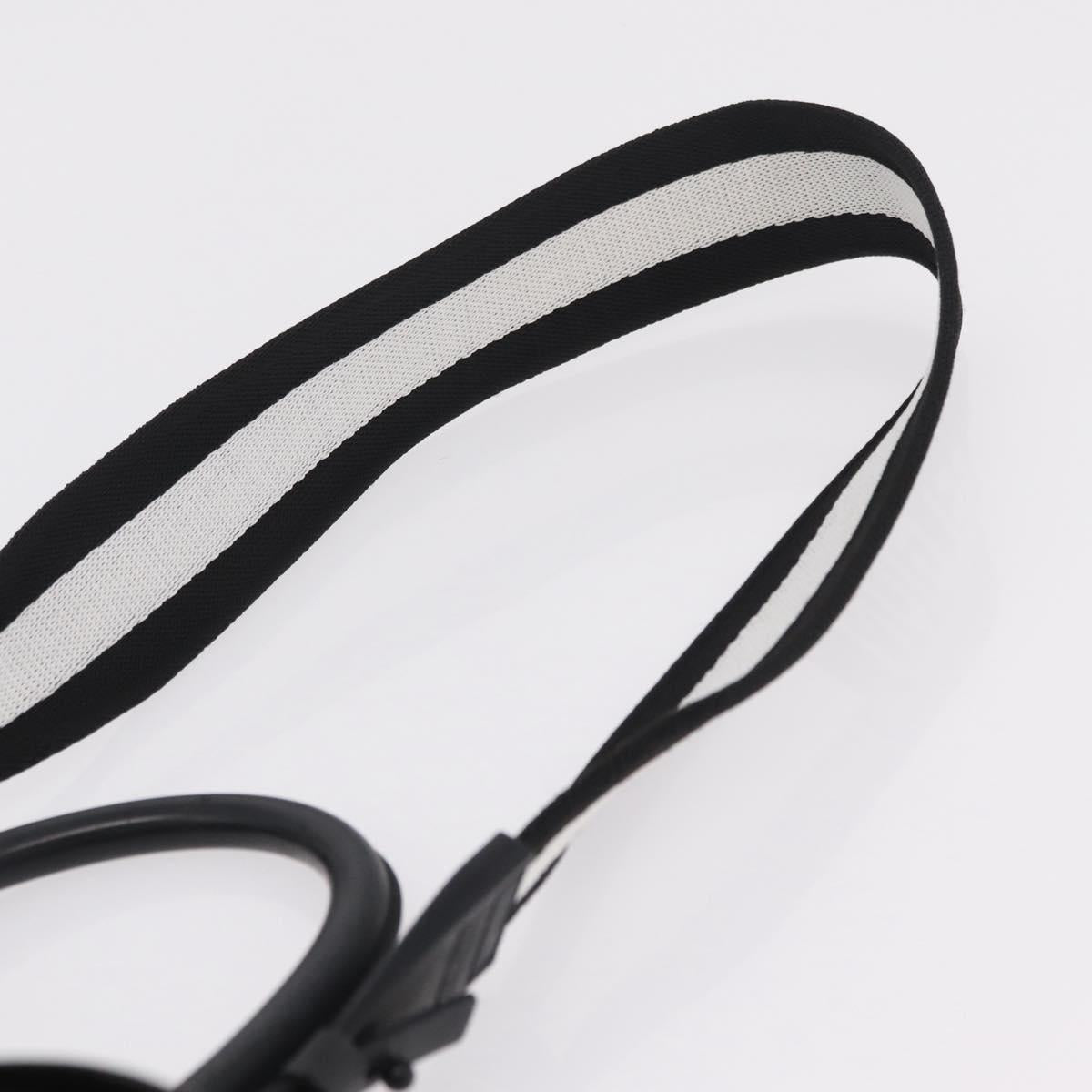 DELVAUX Brillon MM Champion Hand Bag Vinyl 2way Black White Auth BA16209V