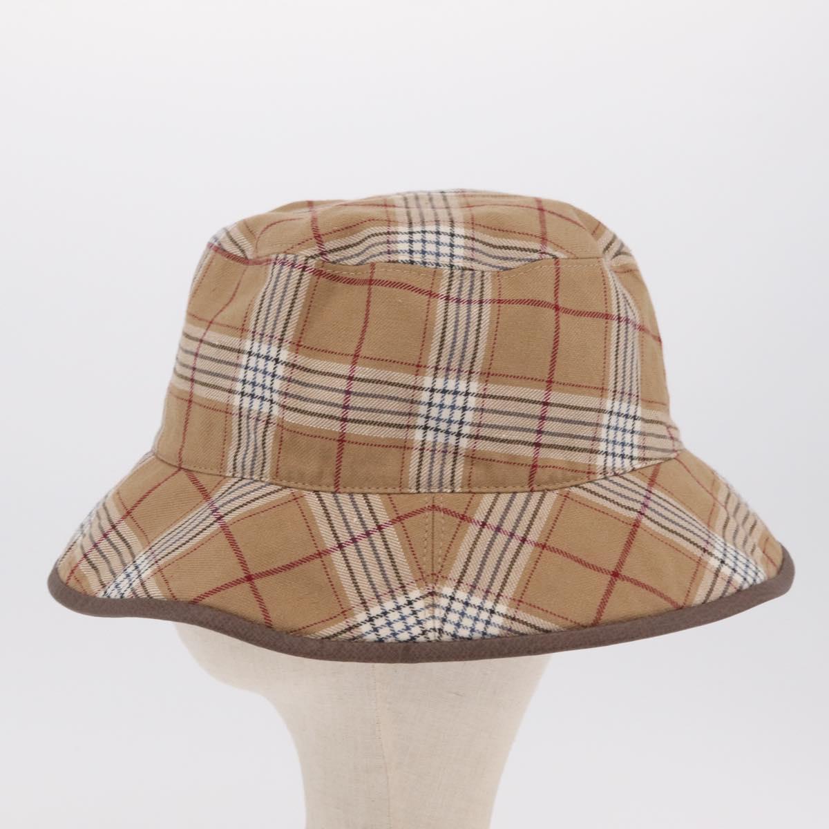 GUCCI GG Bucket Hat Canvas Beige 700851 Auth BA16213V