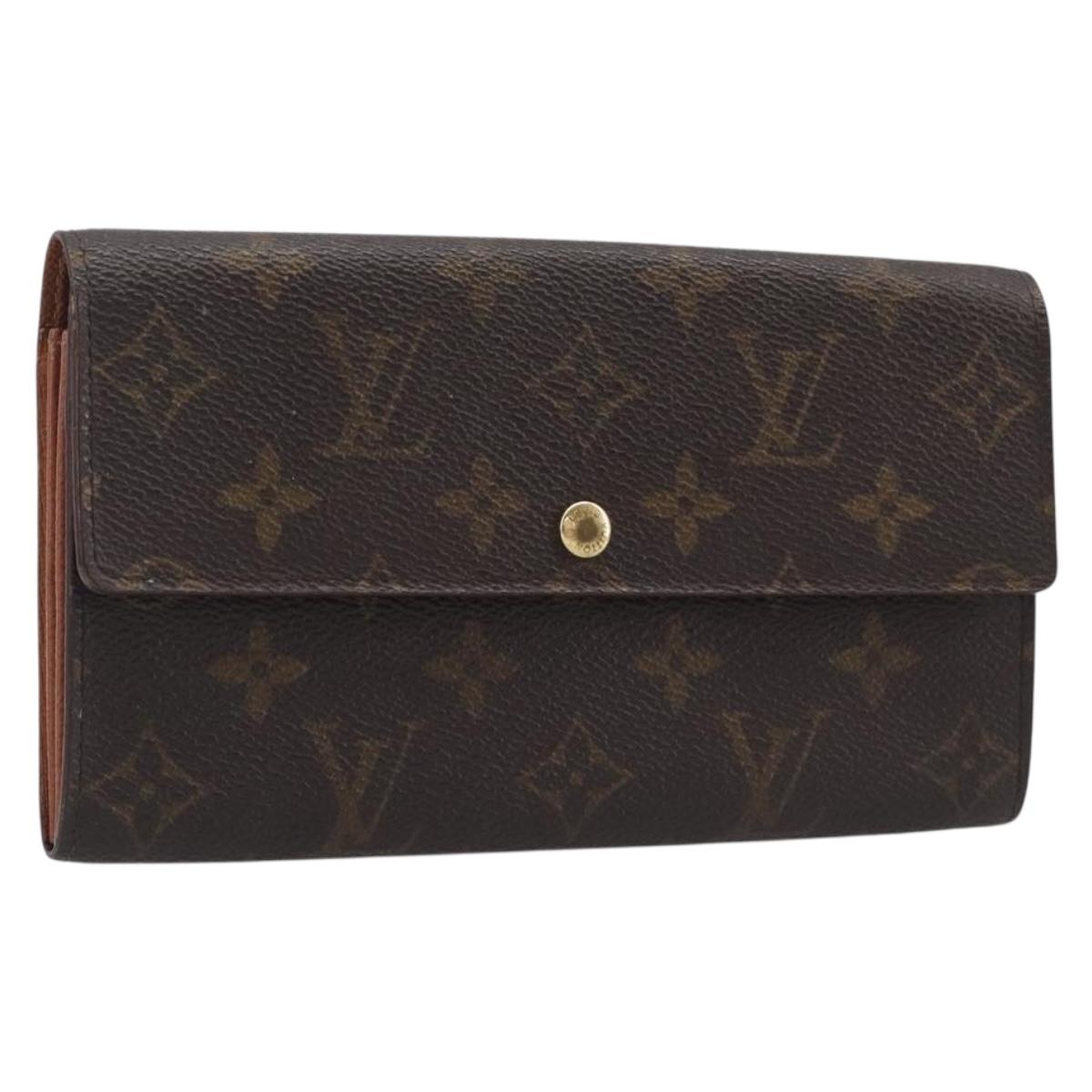 LOUIS VUITTON Monogram Portefeuille Sarah Long Wallet M61734 LV Auth BA16215