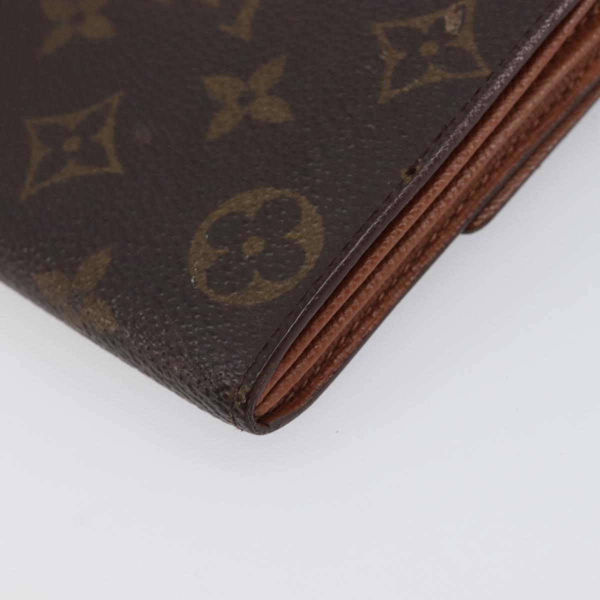 LOUIS VUITTON Monogram Portefeuille Sarah Long Wallet M61734 LV Auth BA16215