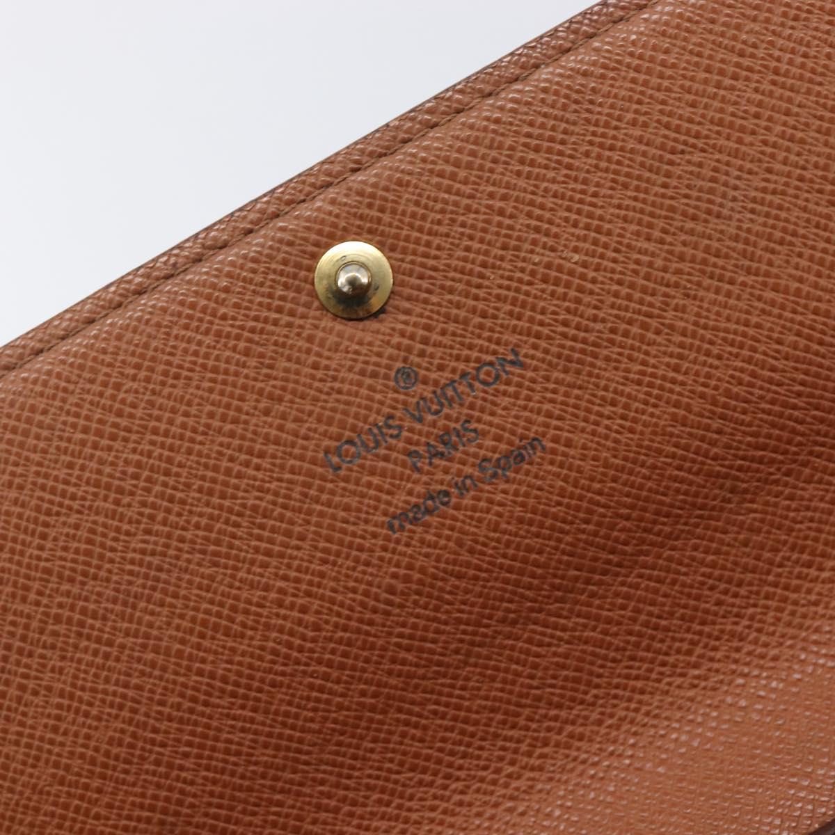 LOUIS VUITTON Monogram Portefeuille Sarah Long Wallet M61734 LV Auth BA16215
