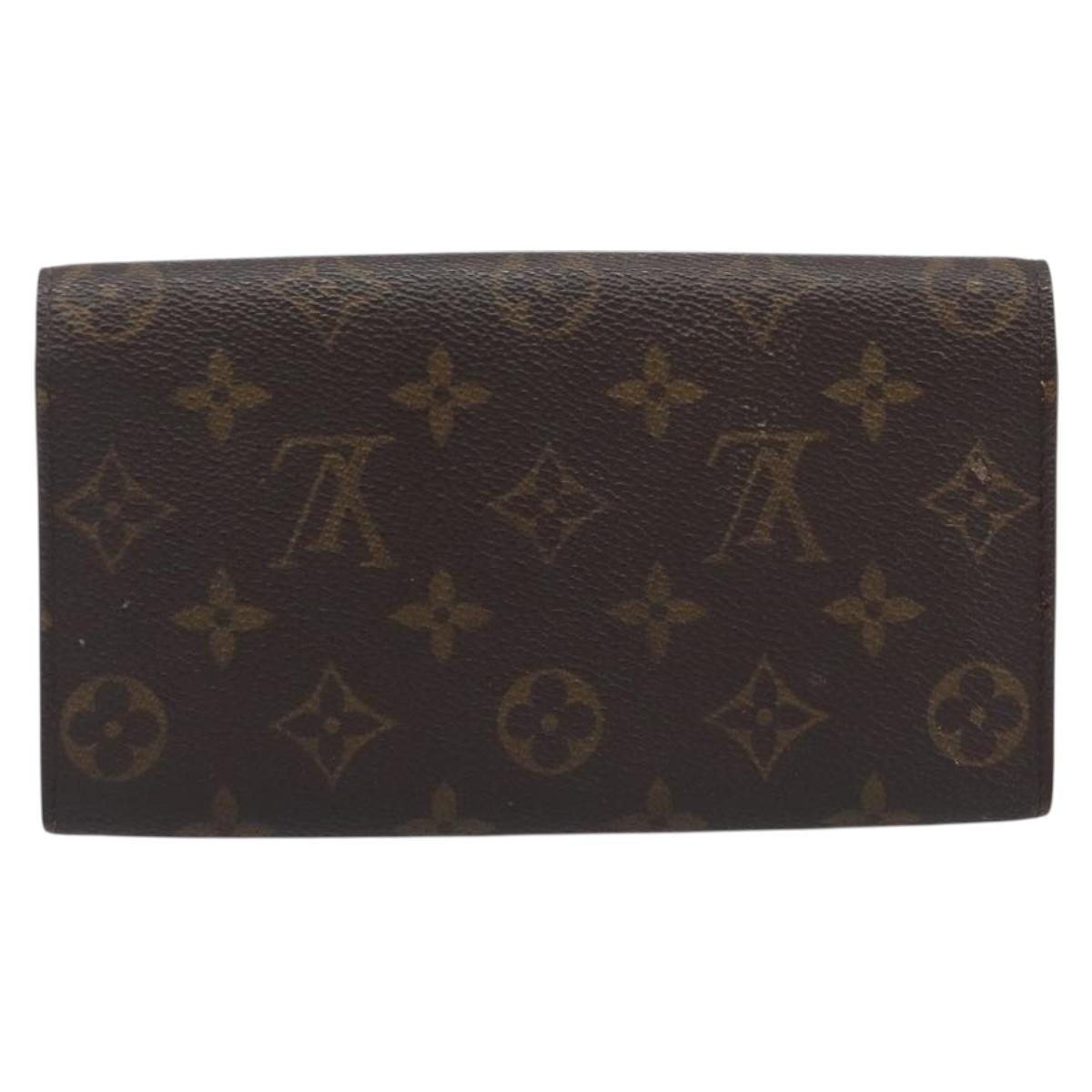 LOUIS VUITTON Monogram Portefeuille Sarah Long Wallet M61734 LV Auth BA16215