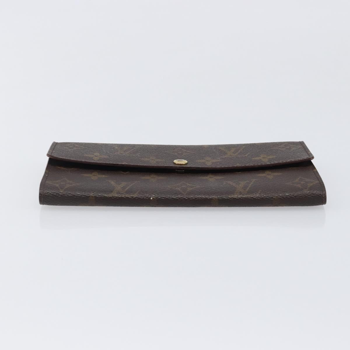 LOUIS VUITTON Monogram Portefeuille Sarah Long Wallet M61734 LV Auth BA16215