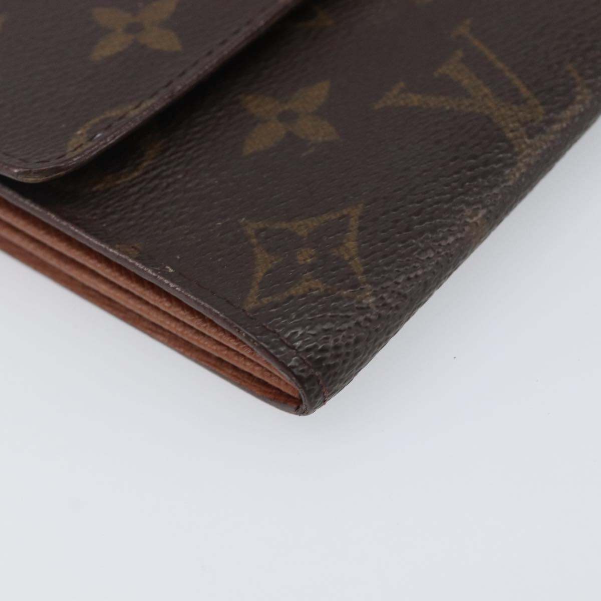 LOUIS VUITTON Monogram Portefeuille Sarah Long Wallet M61734 LV Auth BA16215