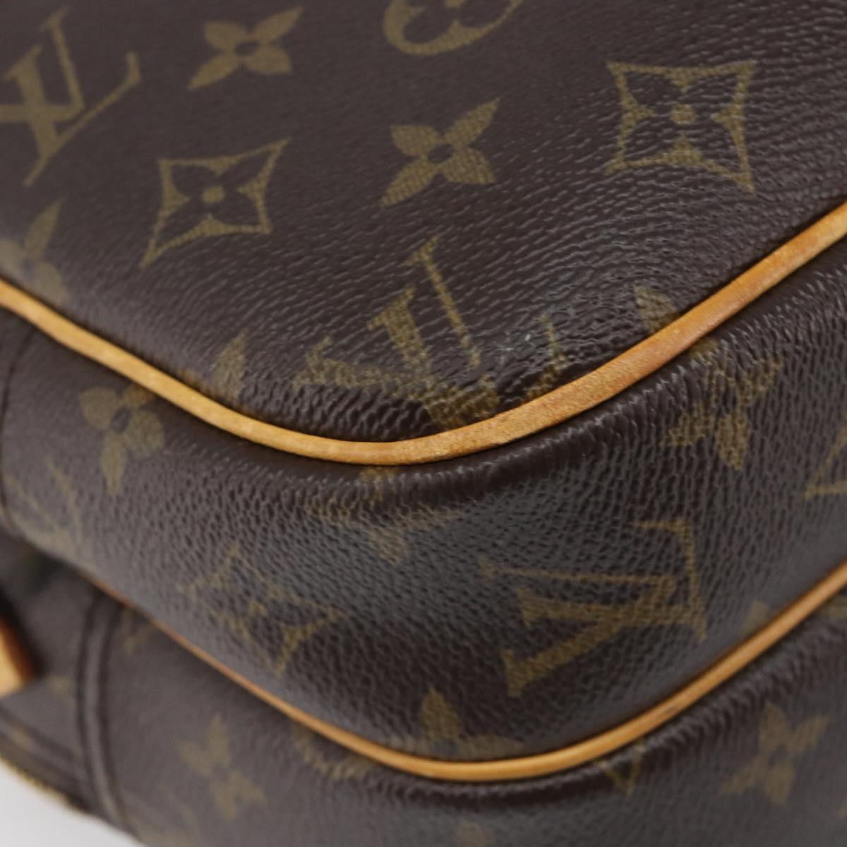 LOUIS VUITTON Monogram Reporter PM Shoulder Bag M45254 LV Auth BA16216