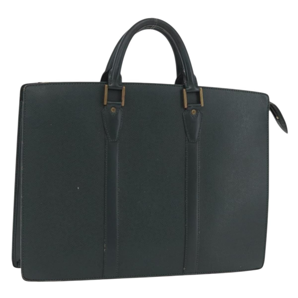 LOUIS VUITTON Taiga Porte Documents Rozan Bag Epicea M30054 LV Auth BA16217