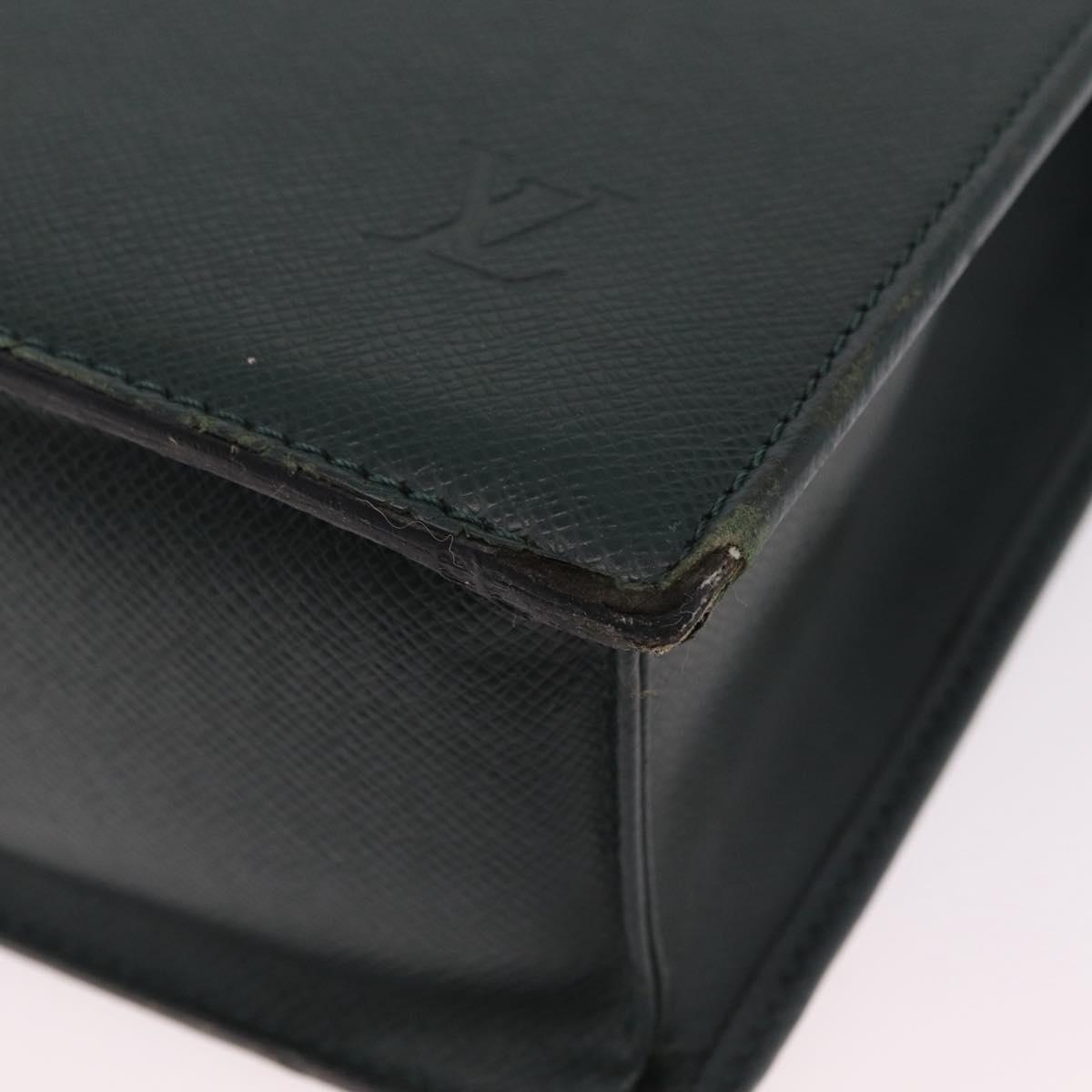 LOUIS VUITTON Taiga Porte Documents Rozan Bag Epicea M30054 LV Auth BA16217