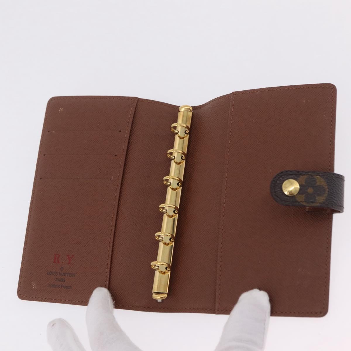 LOUIS VUITTON Monogram Cosmetic Pouch Day Planner Cover 2 Set LV Auth BA16221