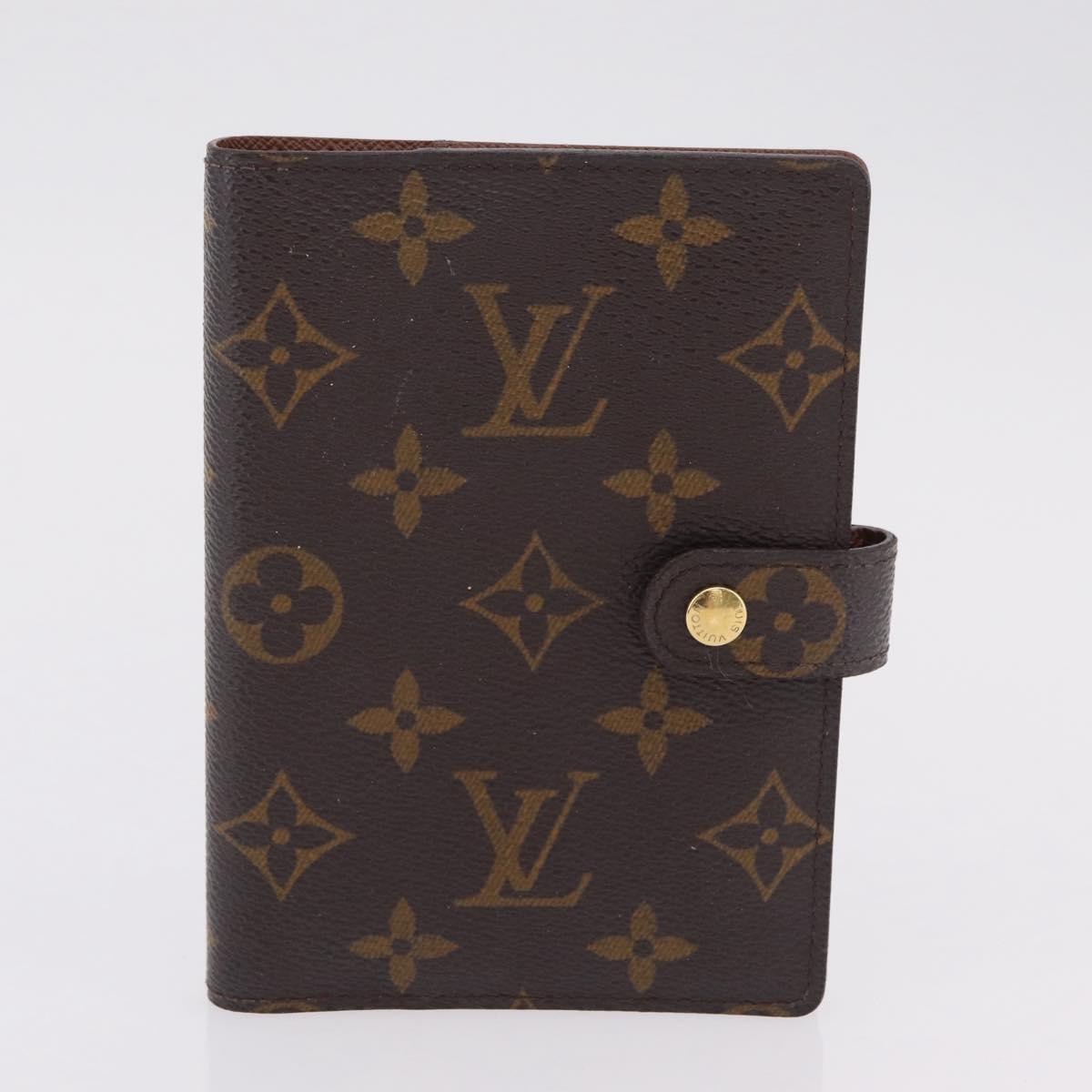LOUIS VUITTON Monogram Cosmetic Pouch Day Planner Cover 2 Set LV Auth BA16221
