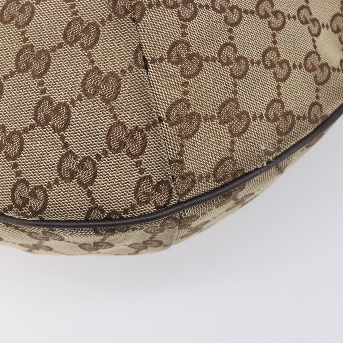 GUCCI GG Canvas Web Sherry Line Tote Bag Shoulder Bag 2 Set Beige Auth BA16222