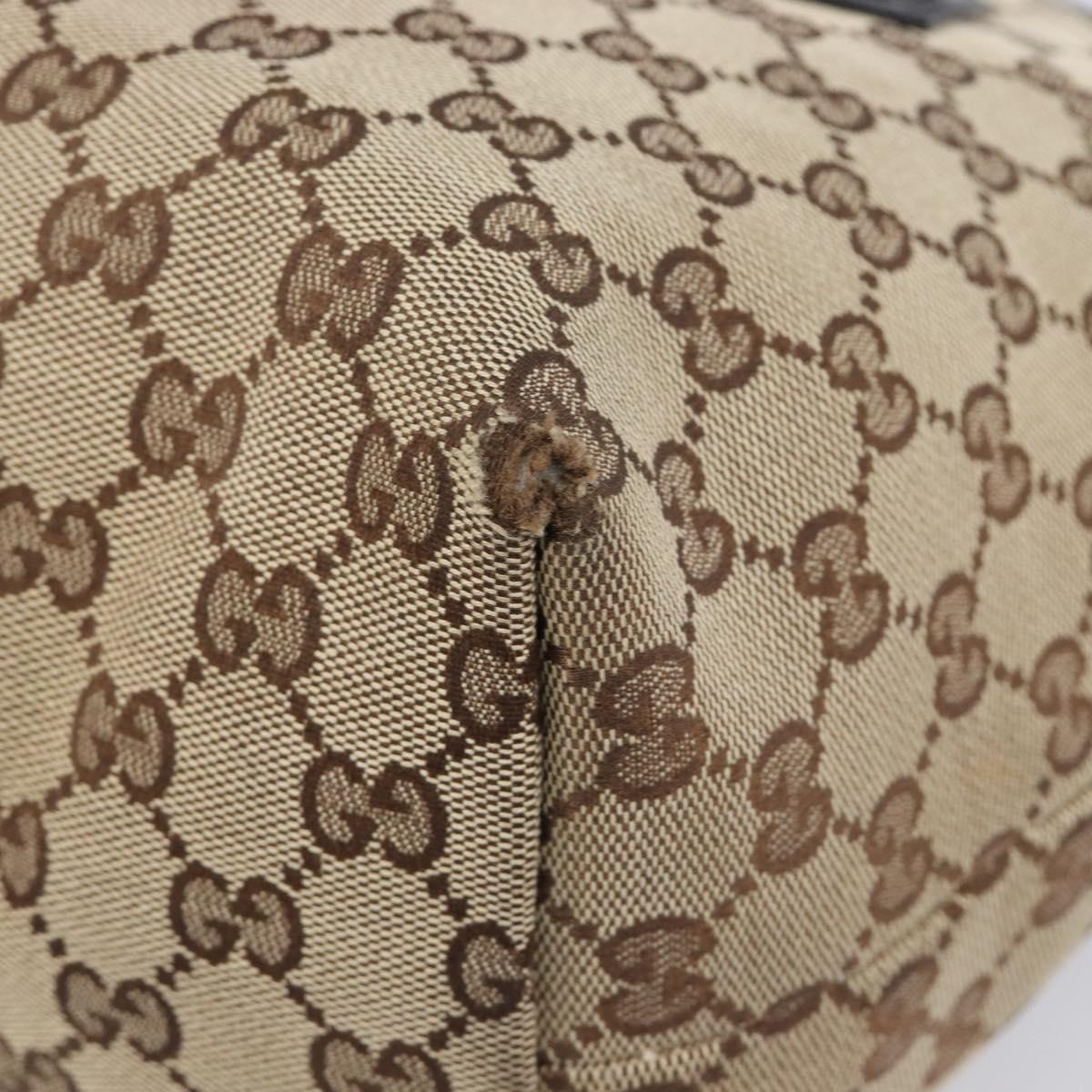 GUCCI GG Canvas Web Sherry Line Tote Bag Shoulder Bag 2 Set Beige Auth BA16222