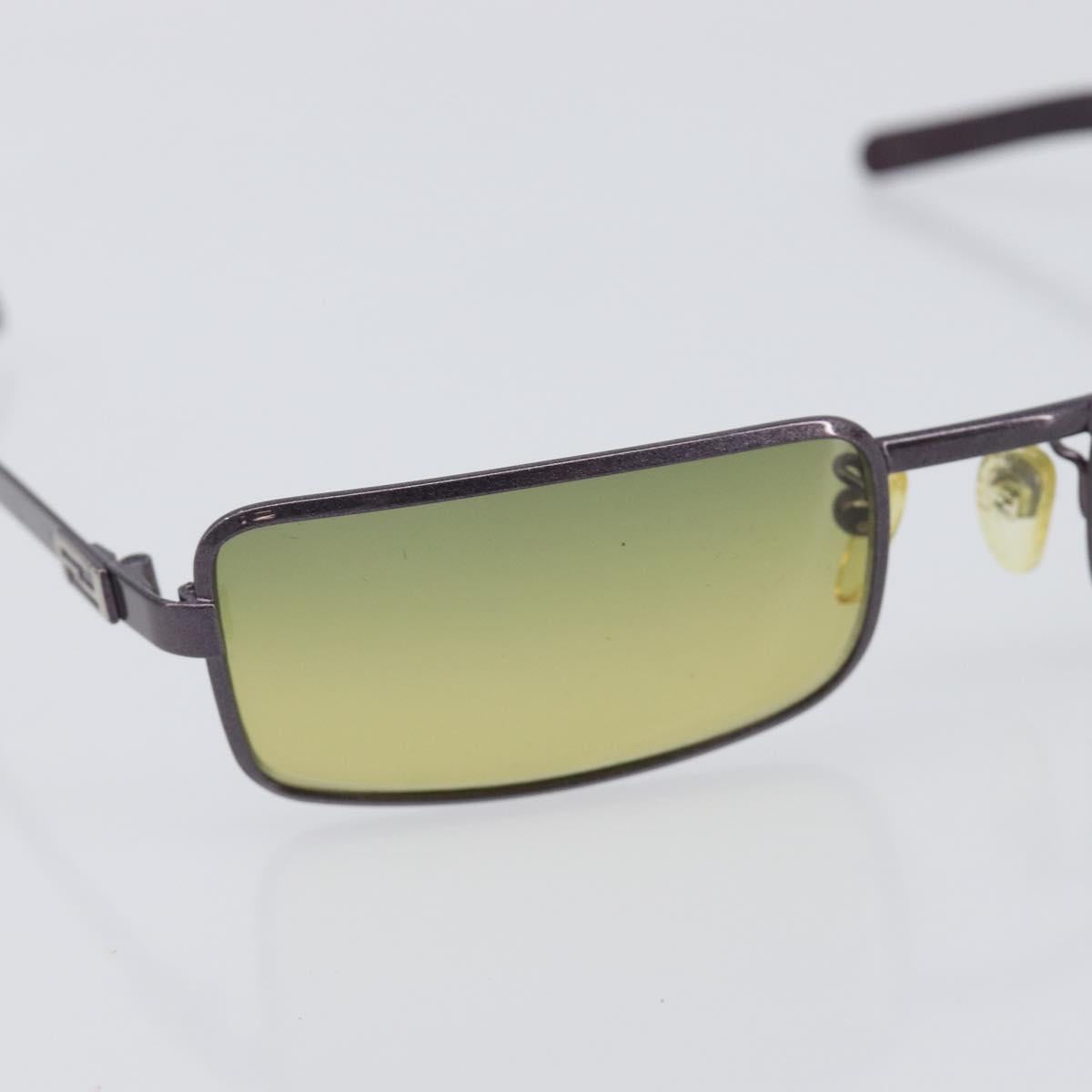FENDI Sunglasses Plastic Metal 2 Set Black Purple Auth BA16226