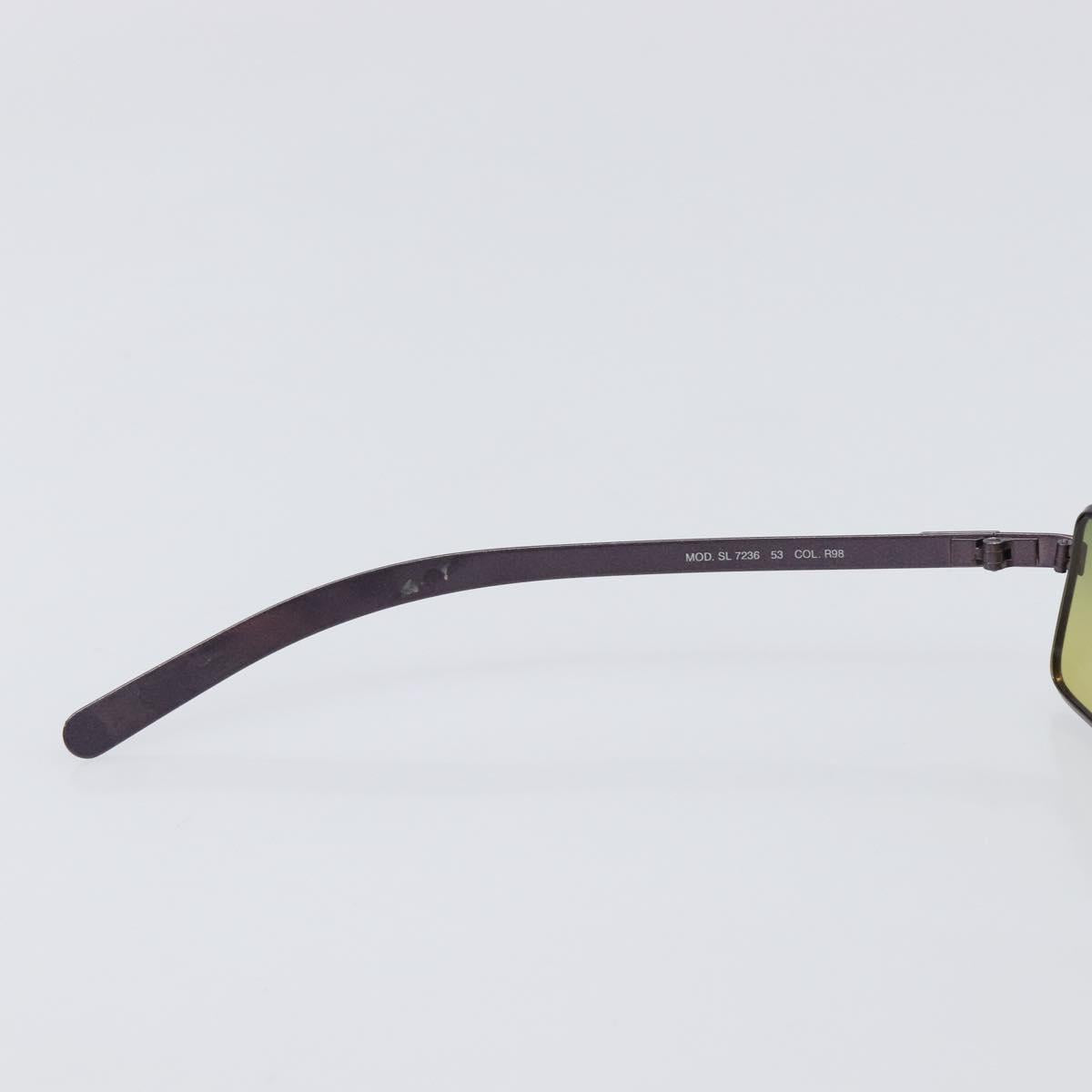 FENDI Sunglasses Plastic Metal 2 Set Black Purple Auth BA16226