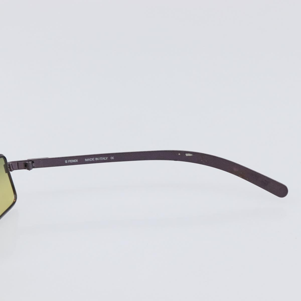 FENDI Sunglasses Plastic Metal 2 Set Black Purple Auth BA16226