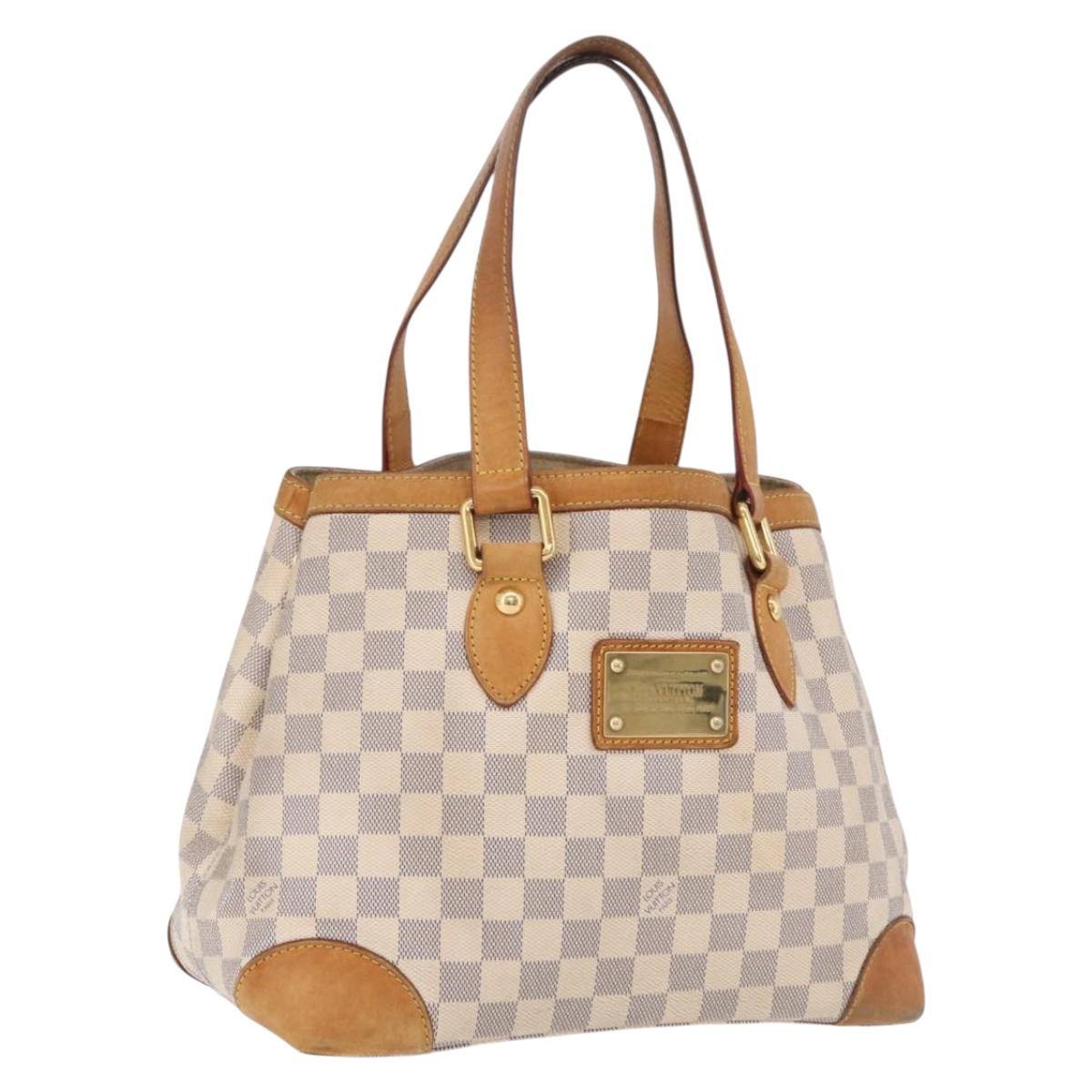 LOUIS VUITTON Damier Azur Hampstead PM Tote Bag N51207 LV Auth BA16248