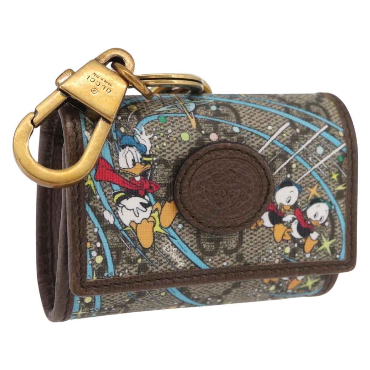 GUCCI GG Supreme Disney Donald Duck AirPods Pro Case PVC 617930 Auth BA16259M