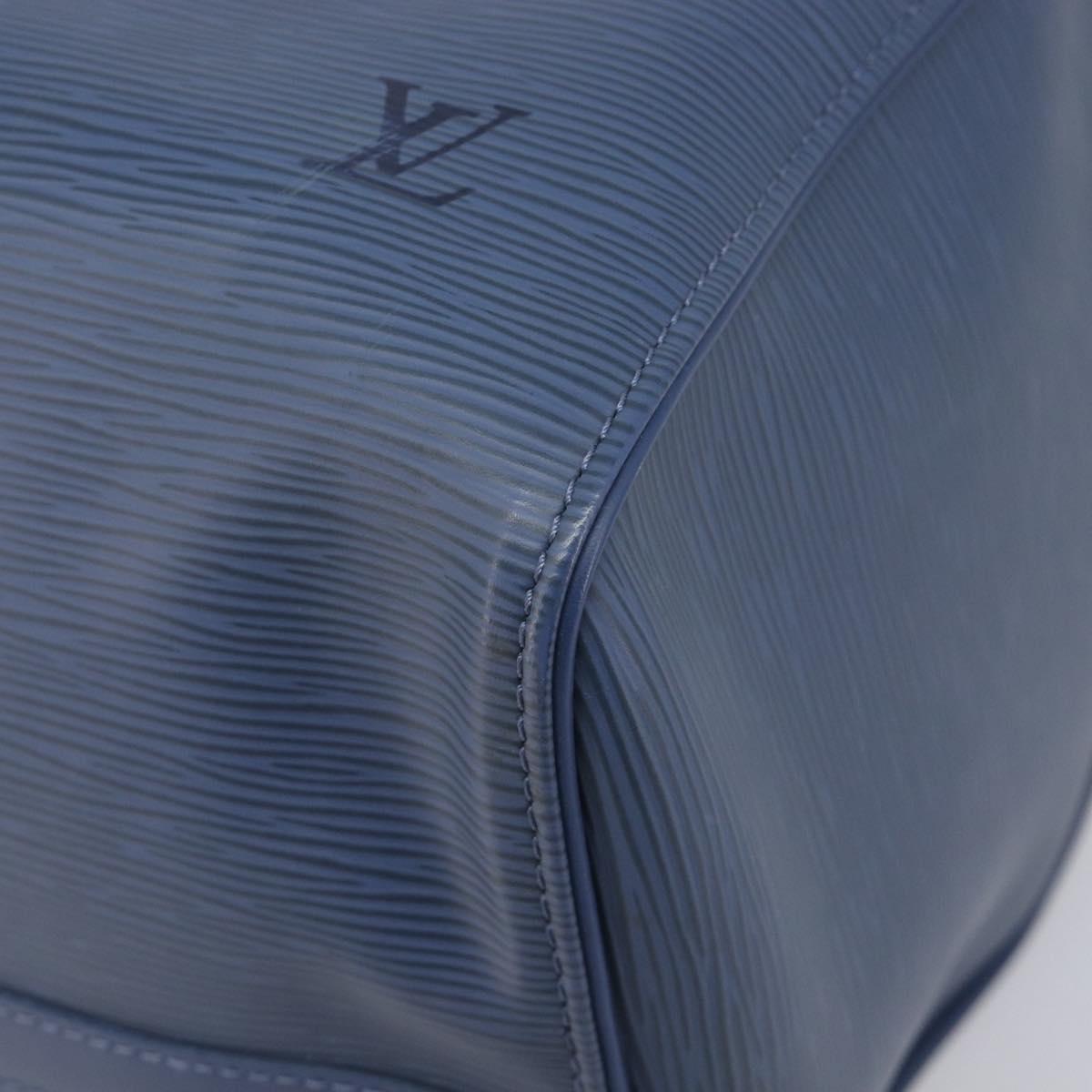 LOUIS VUITTON Epi Keepall 45 Boston Bag Blue Myrtille M5906G LV Auth BA16261V