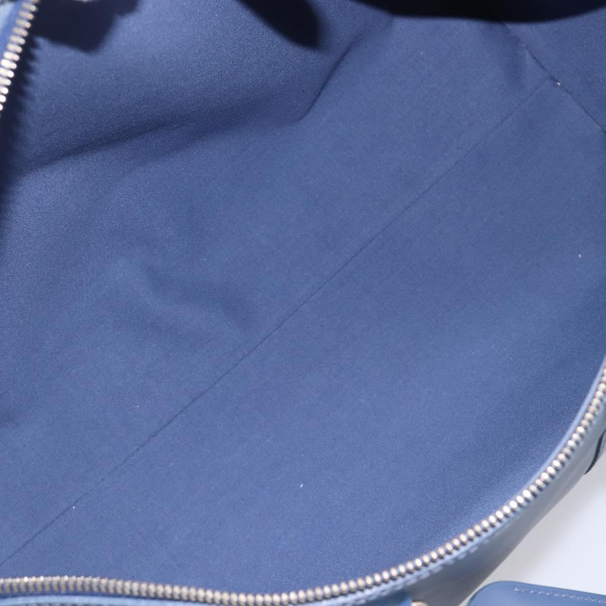 LOUIS VUITTON Epi Keepall 45 Boston Bag Blue Myrtille M5906G LV Auth BA16261V