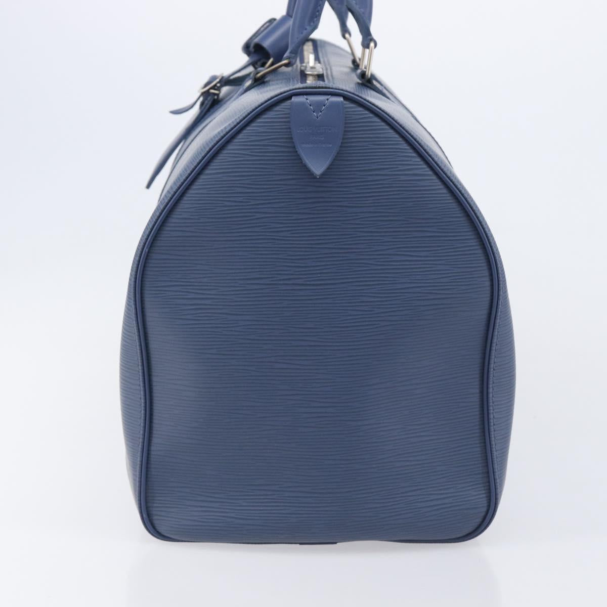 LOUIS VUITTON Epi Keepall 45 Boston Bag Blue Myrtille M5906G LV Auth BA16261V